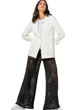 Femmes Caroline Biss Gilets*1884-91 / Blazer Droit En Fine Bouclette