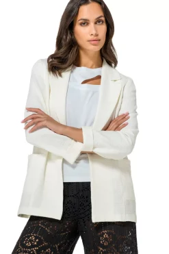 Femmes Caroline Biss Gilets*1884-91 / Blazer Droit En Fine Bouclette