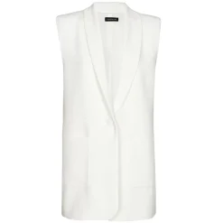 Femmes Caroline Biss Gilets*1830-91 / Blazer Sans Manches Coupe Droite Effet Epaule