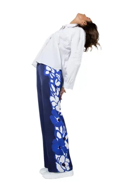 Femmes Caroline Biss Hauts*1608-90 / Blouse Courte Oversize En Coton Avec Broderie