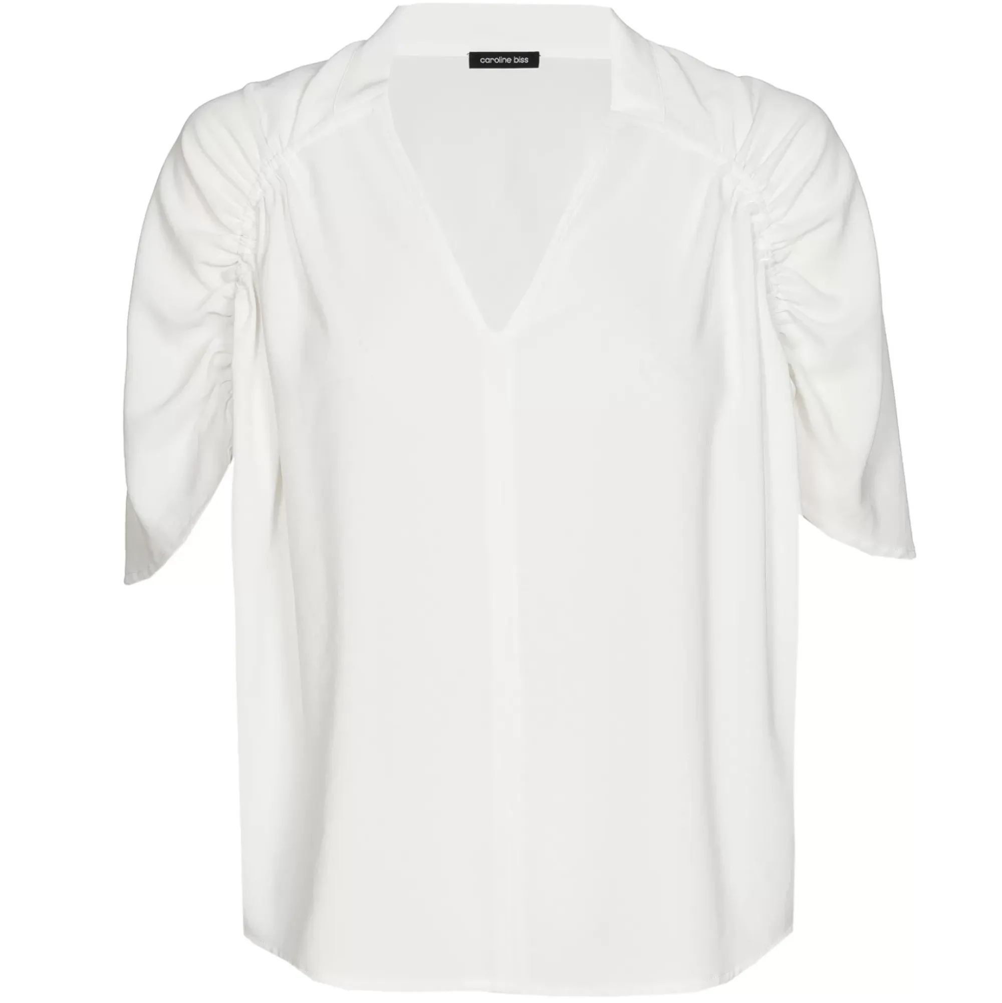 Femmes Caroline Biss Hauts*1691-91 / Blouse Droite Fluide Effet Manches
