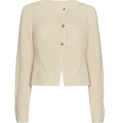 Femmes Caroline Biss Tire*1281-34 / Bolero Grosse Maille En Coton