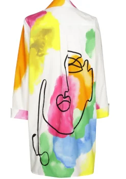 Femmes Caroline Biss Hauts*1609-79 / Chemise Longue Ete Coloree En Coton
