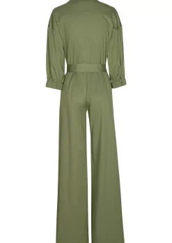 Femmes Caroline Biss Pantalon*1568-60 / Combinaison Confortable En Coton, Jambe Large