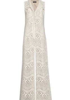 Femmes Caroline Biss Pantalon*1543-34 / Combinaison Fluide En Crochet, Jambe Large