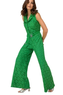 Femmes Caroline Biss Pantalon*1529-63 / Combinaison Fluide En Dentelle, Jambe Large