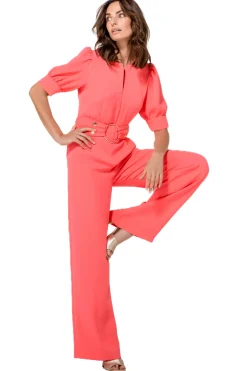 Femmes Caroline Biss Pantalon*1522-72 / Combinaison Fluide, Jambe Large