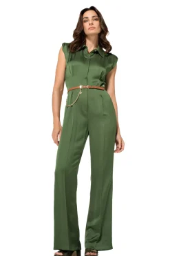 Femmes Caroline Biss Pantalon*1564-61 / Combinaison Habillee Brillante, Jambe Droite