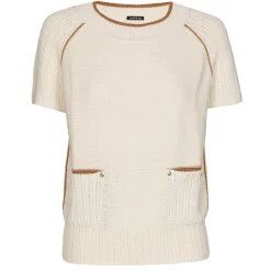 Femmes Caroline Biss Tire*1218-34 / Haut Maille Fine 2 Styles