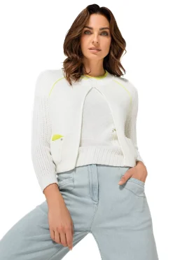 Femmes Caroline Biss Tire*1218-91 / Haut Maille Fine 2 Styles