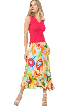 Femmes Caroline Biss Tire*3220-71 / Haut Tricote Ajuste