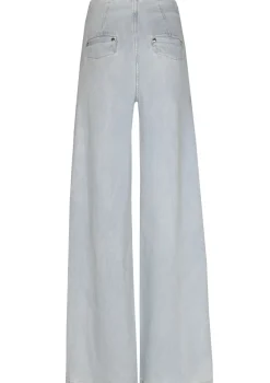 Femmes Caroline Biss Pantalon*1525-25 / Jean Fluide, Jambe Large, Taille Haute