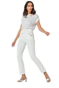 Femmes Caroline Biss Pantalon*1505-91 / Jean Slim Confortable, Taille Moyenne