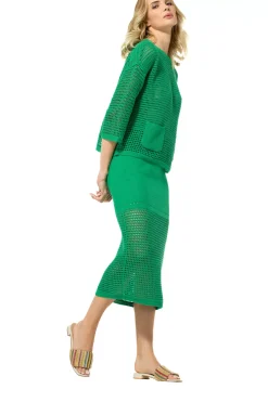 Femmes Caroline Biss Jupes*3714-61 / Jupe Midi En Maille