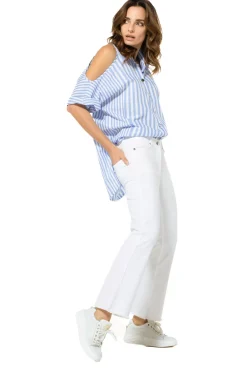 Femmes Caroline Biss Hauts*3678-24 / Nuisette Longue Effet Epaule