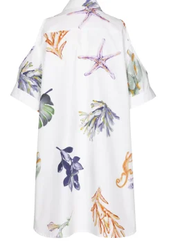 Femmes Caroline Biss Hauts*3682-69 / Nuisette Longue Effet Epaule