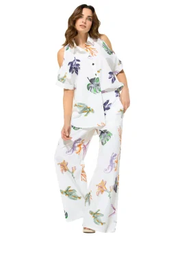 Femmes Caroline Biss Hauts*3682-69 / Nuisette Longue Effet Epaule