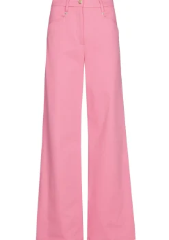 Femmes Caroline Biss Pantalon*1579-71 / Pantalon Confortable En Coton, Jambe Large, Taille Normale