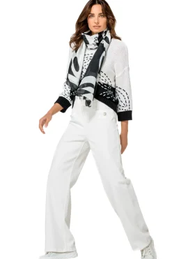Femmes Caroline Biss Pantalon*1502-91 / Pantalon Confortable, Look Jeans, Jambe Droite, Taille Haute