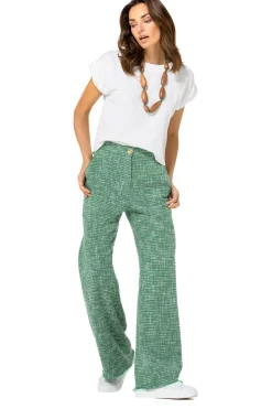 Femmes Caroline Biss Pantalon*1588-62 / Pantalon En Bouclette Fine, Jambe Large, Taille Normale