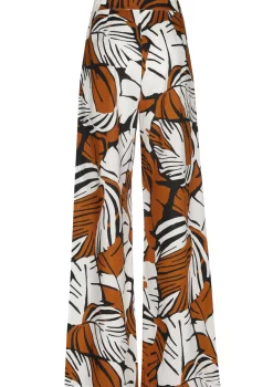 Femmes Caroline Biss Pantalon*1508-39 / Pantalon En Coton, Jambe Large, Taille Haute