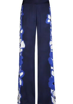 Femmes Caroline Biss Pantalon*1552-29 / Pantalon Fluide Brillant, Jambe Droite, Taille Normale