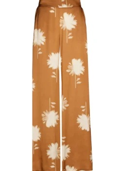 Femmes Caroline Biss Pantalon*1576-32 / Pantalon Fluide Brillant, Jambe Large, Taille Normale