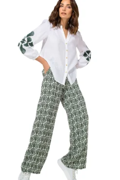 Femmes Caroline Biss Pantalon*1590-69 / Pantalon Fluide, Jambe Droite, Taille Normale