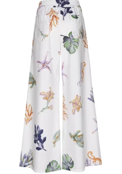 Femmes Caroline Biss Pantalon*3581-69 / Pantalon Large Confortable En Coton, Taille Normale