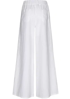 Femmes Caroline Biss Pantalon*3571-90 / Pantalon Large En Lin, Taille Normale