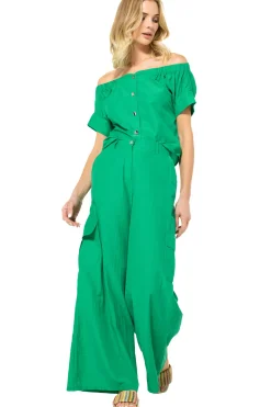 Femmes Caroline Biss Pantalon*3554-61 / Pantalon Large Melange De Coton, Taille Normale