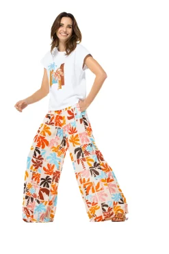 Femmes Caroline Biss Pantalon*3569-89 / Pantalon Palazzo Fluide, Taille Normale
