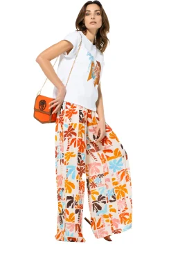 Femmes Caroline Biss Pantalon*3569-89 / Pantalon Palazzo Fluide, Taille Normale