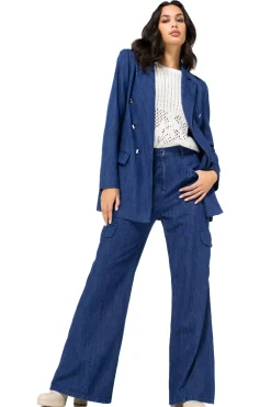 Femmes Caroline Biss Tire*1232-91 / Pull Ample Tricote A Manches Amovibles