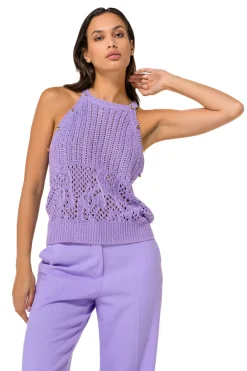 Femmes Caroline Biss Tire*1232-46 / Pull Ample Tricote Avec Manches Amovibles