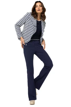 Femmes Caroline Biss Tire*1248-21 / Pull Bicolore Maille Fine