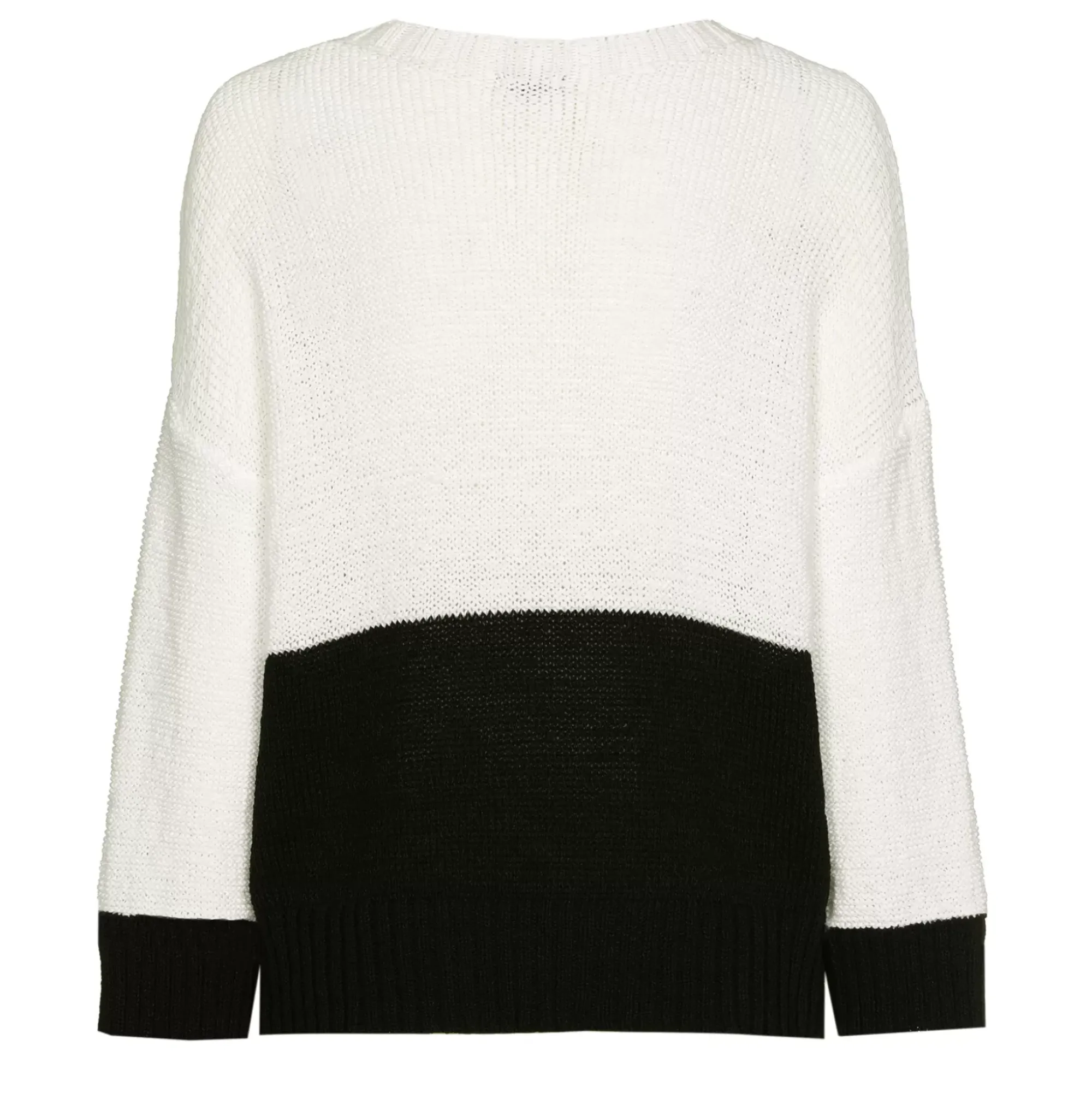 Femmes Caroline Biss Tire*1298-19 / Pull Coton Bicolore