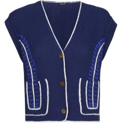 Femmes Caroline Biss Tire*1287-29 / Pull Debardeur En Coton