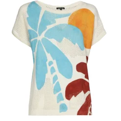 Femmes Caroline Biss Tire*3202-89 / Pull D'Ete Tricote Semi-Transparent