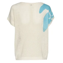 Femmes Caroline Biss Tire*3202-89 / Pull D'Ete Tricote Semi-Transparent