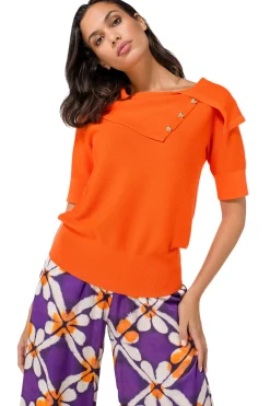 Femmes Caroline Biss Tire*1245-54 / Pull Elegant En Maille Fine