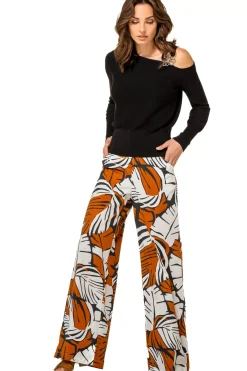 Femmes Caroline Biss Tire*1257-10 / Pull Elegant En Maille Fine Effet Epaule