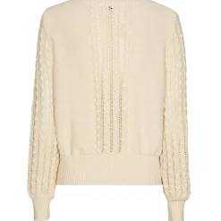 Femmes Caroline Biss Tire*1222-34 / Pull En Coton Avec Broderie