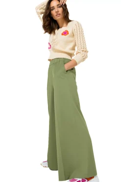 Femmes Caroline Biss Tire*1222-34 / Pull En Coton Avec Broderie