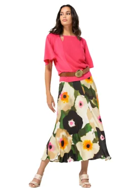 Femmes Caroline Biss Tire*1258-74 / Pull En Maille Fine A Manches Fantaisie