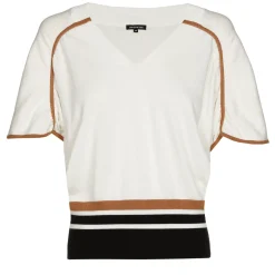 Femmes Caroline Biss Tire*1251-39 / Pull En Maille Fine Effet Manches