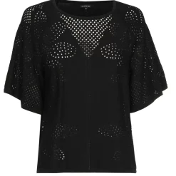 Femmes Caroline Biss Tire*1249-10 / Pull En Maille Fine Effet Fleur