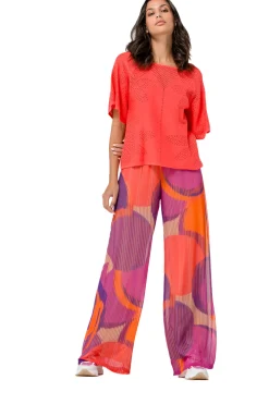 Femmes Caroline Biss Tire*1249-72 / Pull En Maille Fine Effet Fleur