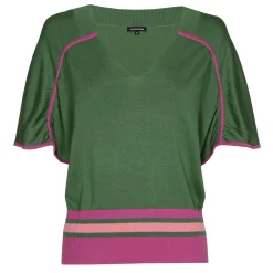 Femmes Caroline Biss Tire*1251-69 / Pull En Maille Fine Effet Manches