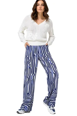 Femmes Caroline Biss Tire*1294-91 / Pull Feminin Effet Broderie